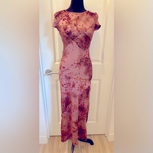 NWT Thirty thirty berry Floral burnout Dress - S